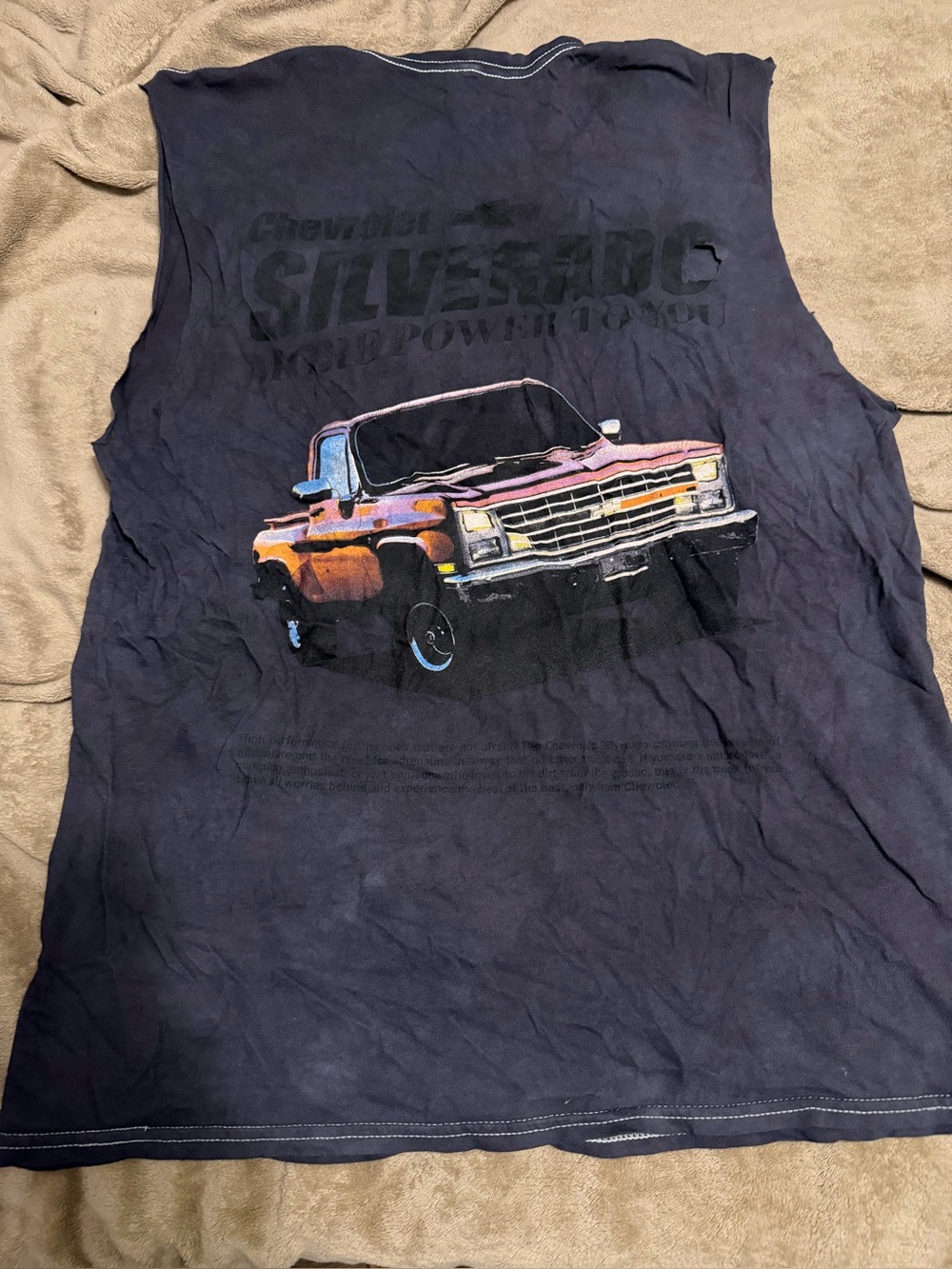 Sleeveless Graphic Tank Top - Silverado Truck